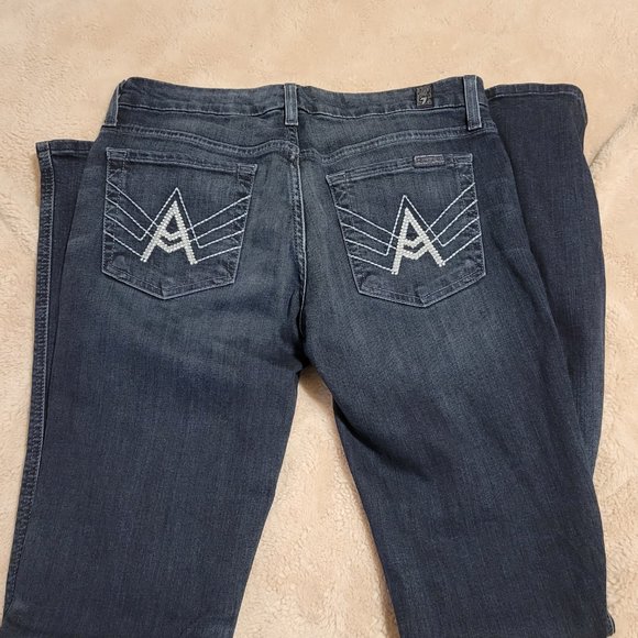 7 For All Mankind 'A' Pocket Denim Jeans Size: 28 - Picture 5 of 10